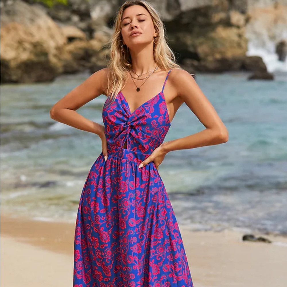 Blue and Red Dress NWT